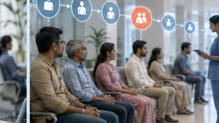 Queue Management — HospiNuera healthcare platform
