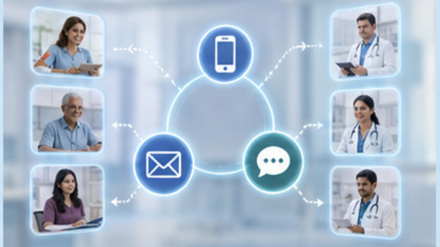 SMS / Email / WhatsApp workflow